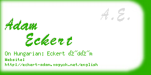 adam eckert business card